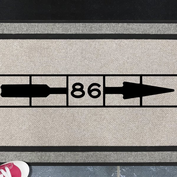 New York City Subway Doormat - 86th St. Manhattan - All Weather - 45x70cm 