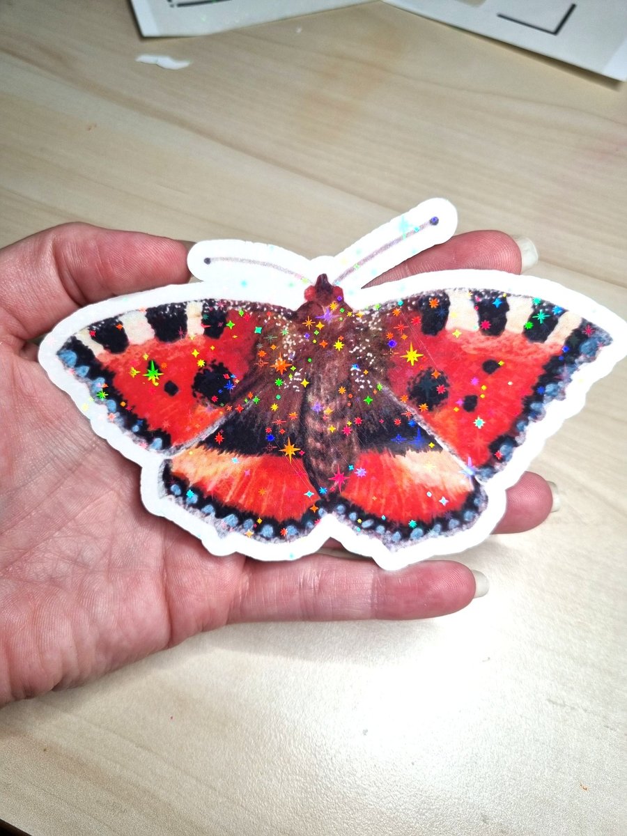 Handmade Watercolour Butterfly Vinyl Decal Stickers