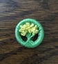 Dorset Posy Brooch, Bright Green with Yellow, P30 - Image 2