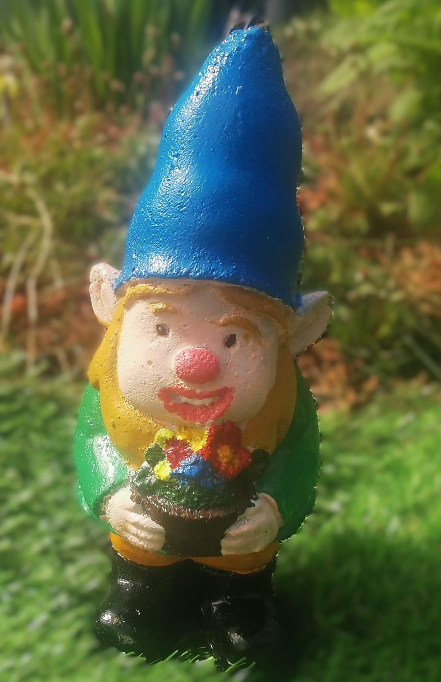 Gardener Gnome, Hand Painted, weather proofed