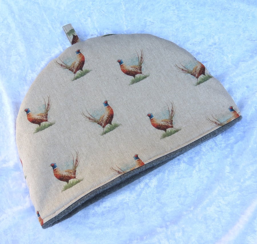 Tea Cosy, large tea cosy,  to fit a 4-5 cup teapot, pheasant