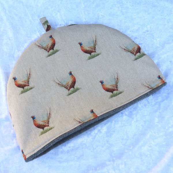 Tea Cosy, large tea cosy,  to fit a 4-5 cup teapot, pheasant
