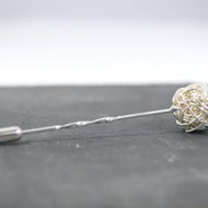 Wire Bead Stick Pin Brooch