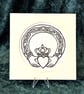 Claddagh Linocut Print - Image 1