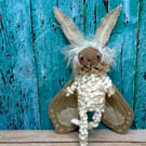 Spun Cotton Winter Moth Art Doll Taupe