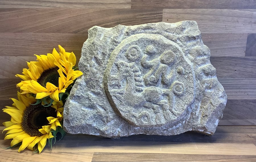 Celtic Stater - Coin Stone Carving - gift for Coin collector