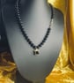Michael Jackson inspired Black Mistic pearls necklace. 