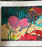 Sleeping Pink Lion - Giclee Fine Art Print  - Image 2