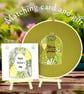 Unique hand embroidered picture of a terrarium of gorgeous plants. Perfect gift - Image 2