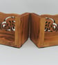 Handcrafted Oak Cyclist Bookends - Image 7