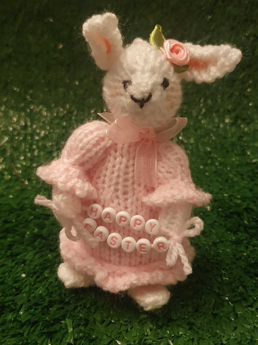 Hand KnittedMini Bunny- Grace