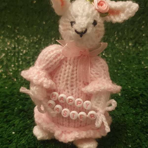 Hand KnittedMini Bunny- Grace