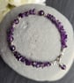 Amethyst Chip and Sterling Silver Bracelet - Image 3