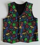Waistcoat, Age 6 years, reversible waistcoat, Boys waistcoat, Dragons 
