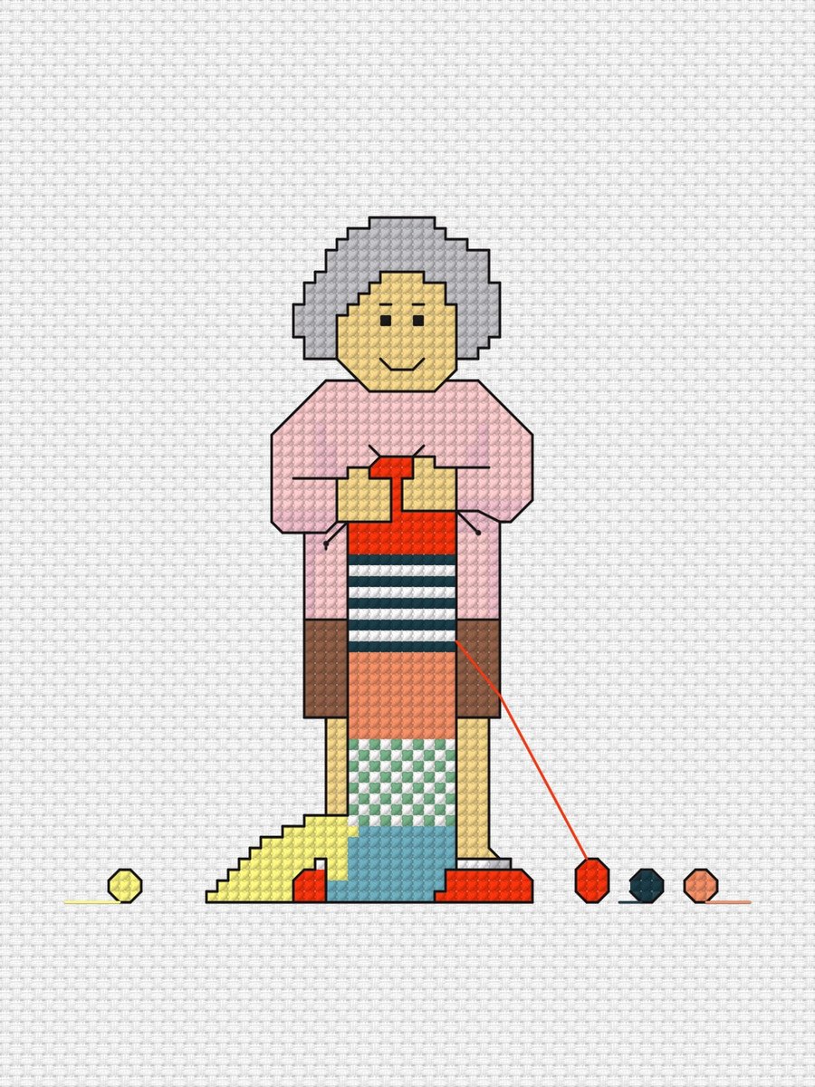 The Latest Knitting Project PDF cross stitch chart
