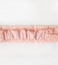 Pastel pink polka dot headband, hairband - Image 2