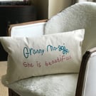 Personalised Child's Drawing On Cushion