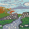 Path to Claigan Beach, Skye Original Hand Pressed Linocut Print Ltd Edition