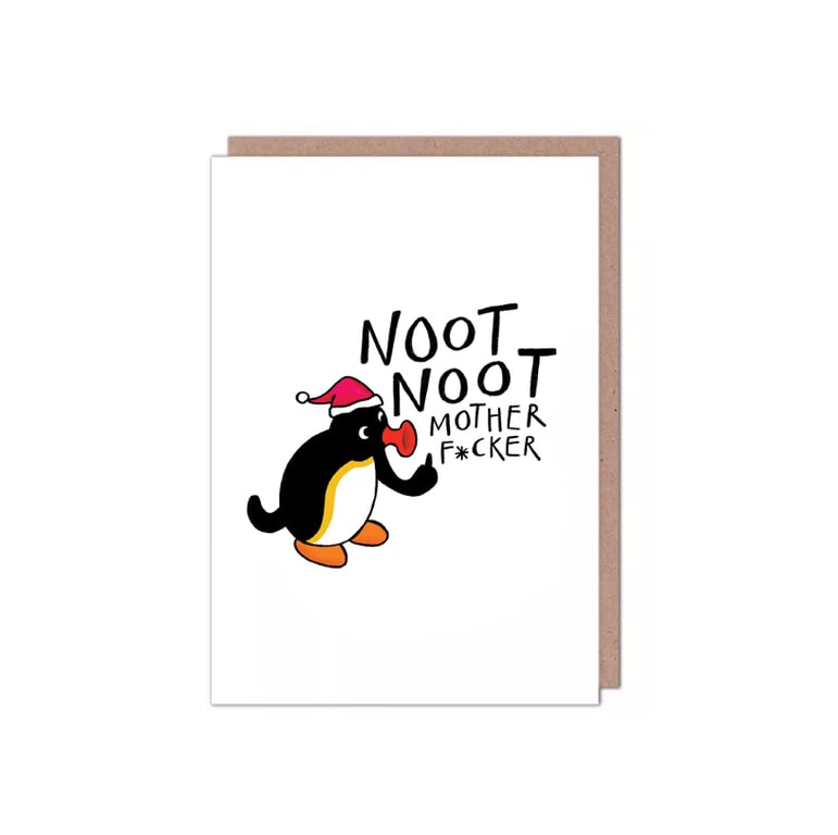 Pingu Noot Noot Christmas Card