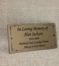 Memorial Bench Plate Engraved Memorial Tree Plaque Remembrance plaque - Image 4