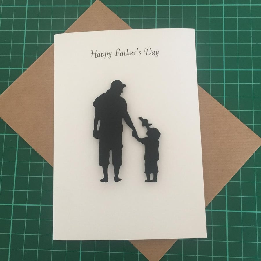 Cute Fathers Day Card, Choose from Dad And Daughter Or Dad and Son.