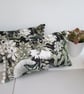 Printed Velour Cushion with Black Pom poms - Image 3