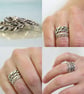 Twisted Silver Ring 1 mm Wire Dainty Stacking Rings - Image 9