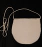 Ivory silk hand beaded butterfly handmade wedding pochette bag - Image 2