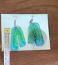 3 Pairs of Blue and Green Earrings - Image 6
