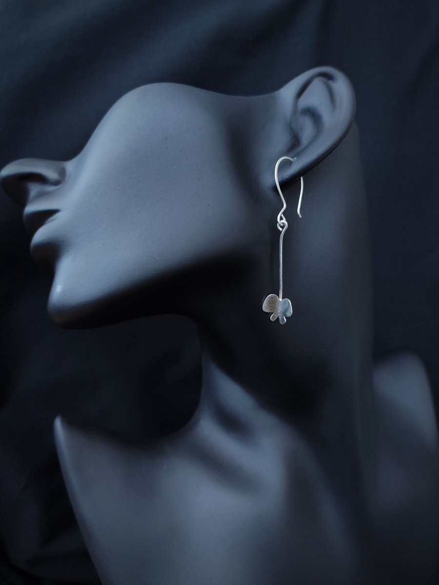 Butterfly sterling silver earrings