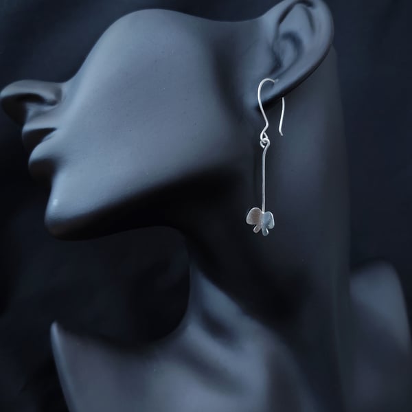 Butterfly sterling silver earrings