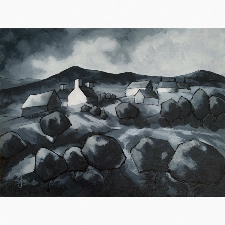 Wilfs view - Original acrylic painting 