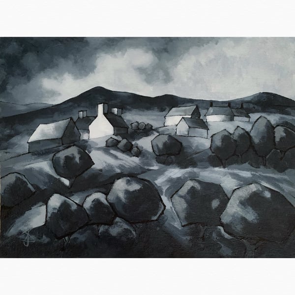 Wilfs view - Original acrylic painting 