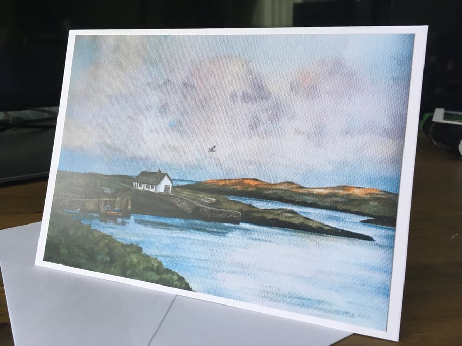 Scottish Island Scene Greetings Card