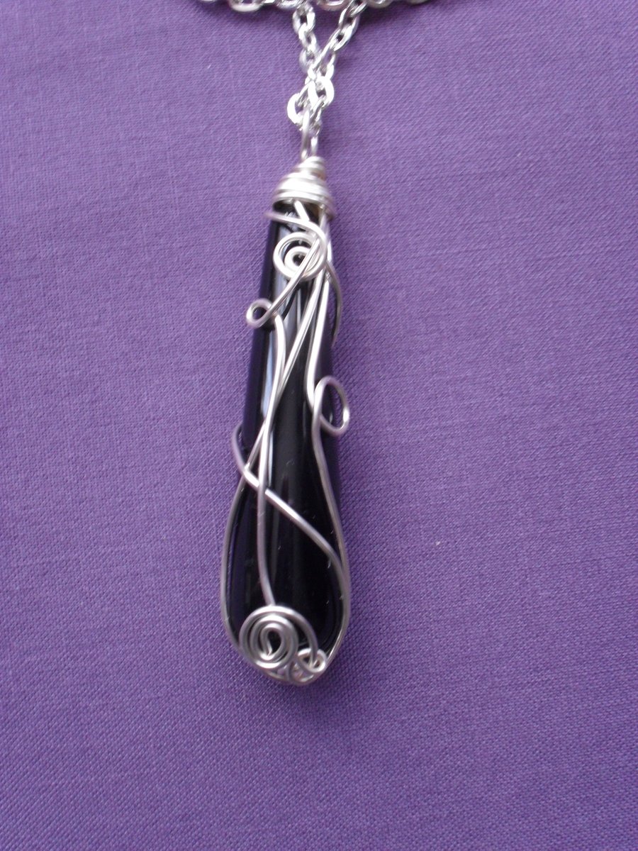 Black Drop Pendant