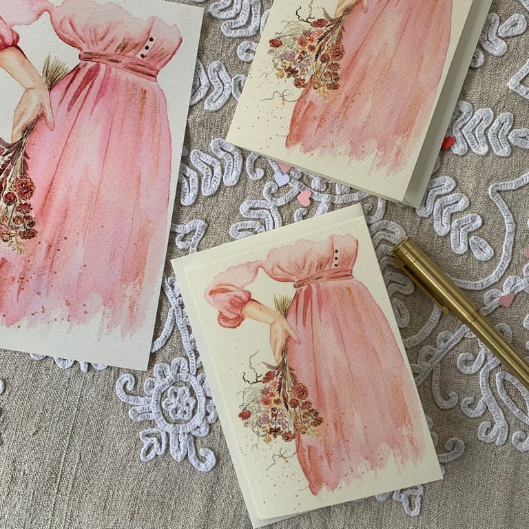 Elegant, feminine blank card