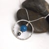 Sterling silver ring pendant with kayanite