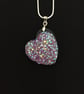 Sparkling Resin Druzy Heart Pendant - Image 7