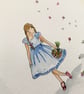Will you be our flower girl, personalised flower girl proposal card, handmade - Image 4