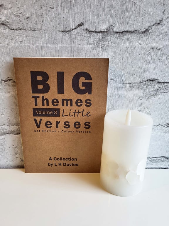 Big Themes Little Verses V.3 - Col, 1st Edition Handmade Poetry Book, L. Edition