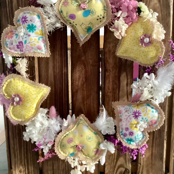 Happy Easter Spring Wreath -Unique