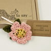 Crochet Wild Rose Brooch - Alternative to a Greetings Card 