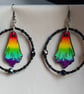 Large Rainbow Ghost Earrings  - Image 5