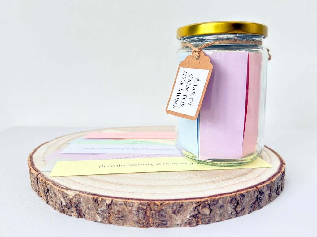 New Mum Quote Jar - Supportive Words for New Mums, Post-Partum Support Gift 