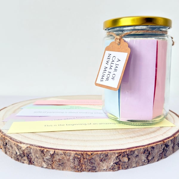 New Mum Quote Jar - Supportive Words for New Mums, Post-Partum Support Gift 