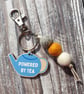 Powered by Tea Bag Charm Keyring - Image 3