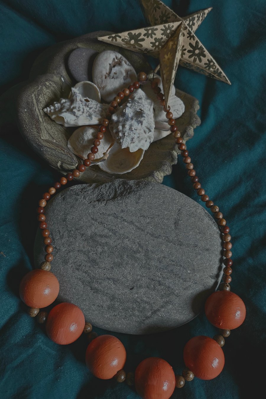 Funky n Chunky Wooden Bead Necklace