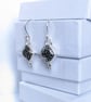 Black Fossil Coral Earrings - Image 4