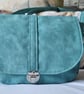 Handmade Teal Satchel Style Bag