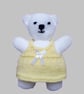 KNITTING PATTERN PDF Little White Teddy Bear - Image 1
